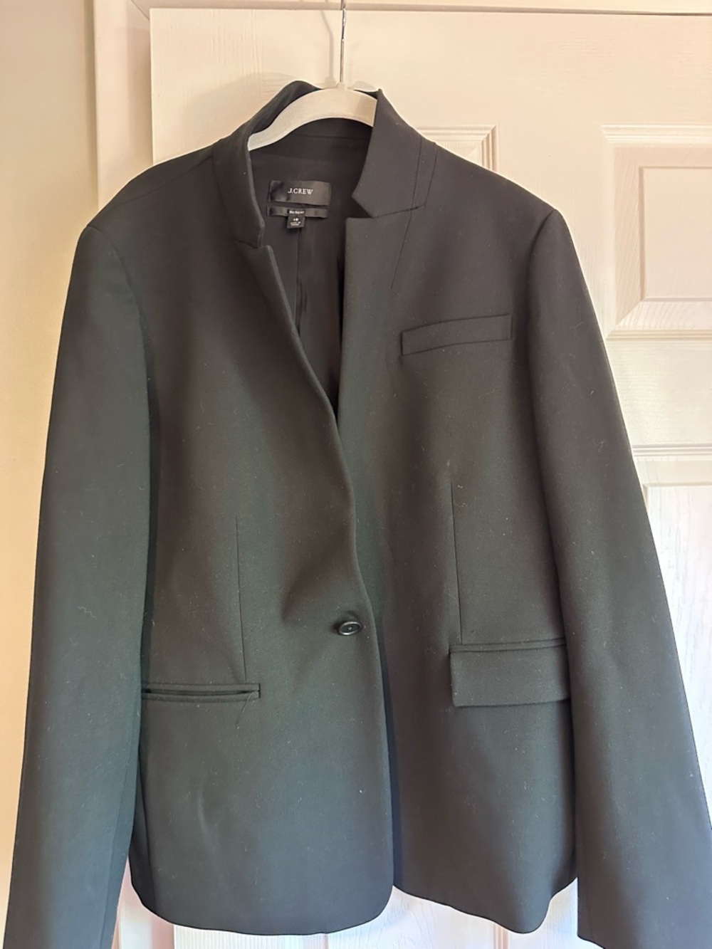 Size 18 J.Crew Black Regent Single-Button Women's Blazer